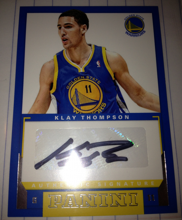 2012-13 Panini Rookie Signatures #52 Klay Thompson