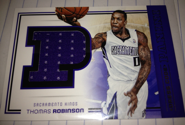 2012-13 Panini Dress Code Jumbo Jerseys #14 Thomas Robinson