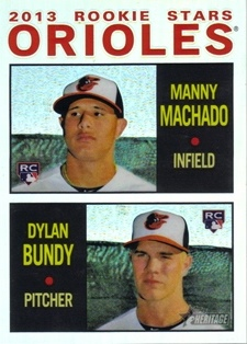 2013 Topps Heritage Chrome Refractors #HC94 Manny Machado/Dylan Bundy