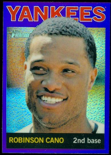 2013 Topps Heritage Chrome Purple Refractors #HC24 Robinson Cano