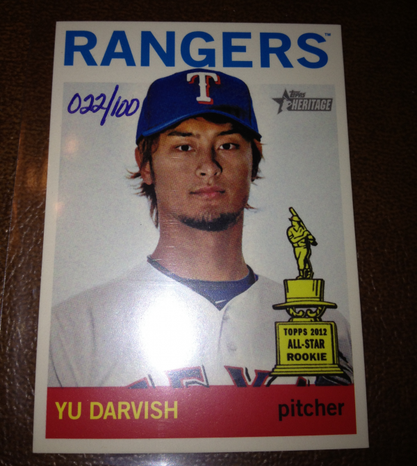 2013 Topps Heritage Mini #125 Yu Darvish