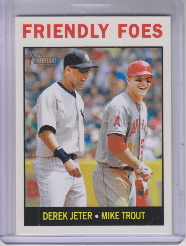2013 Topps Heritage #41 Derek Jeter/Mike Trout