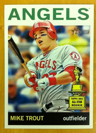 2013 Topps Heritage #430B Mike Trout Action SP
