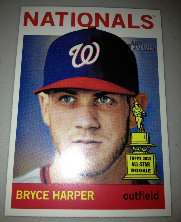 2013 Topps Heritage #440A Bryce Harper SP