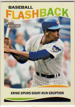 2013 Topps Heritage Baseball Flashbacks #EB Ernie Banks