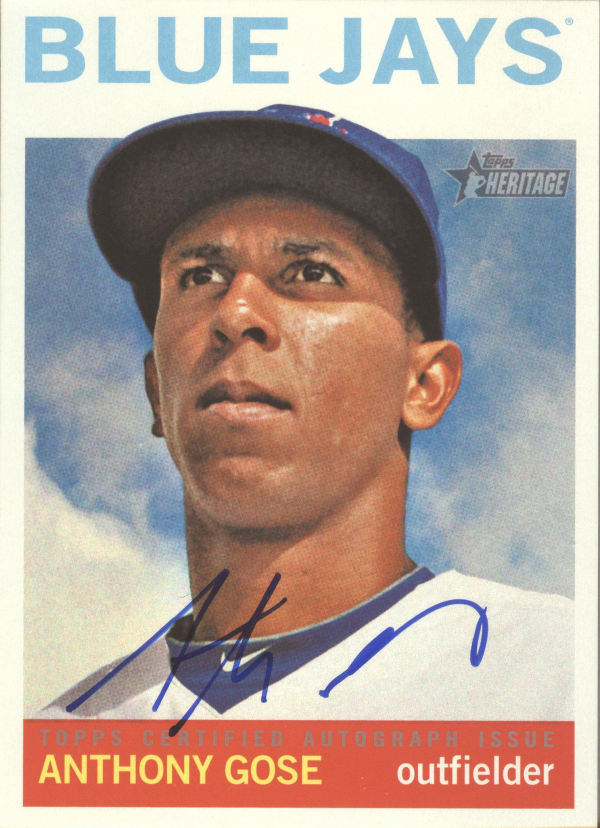 2013 Topps Heritage Real One Autographs #AG Anthony Gose