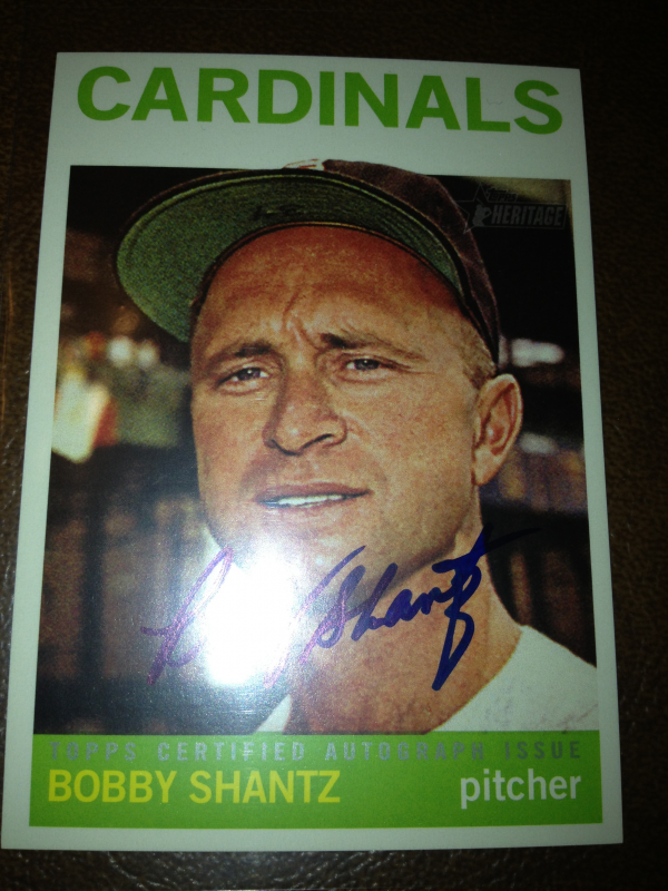 2013 Topps Heritage Real One Autographs #BS Bobby Shantz