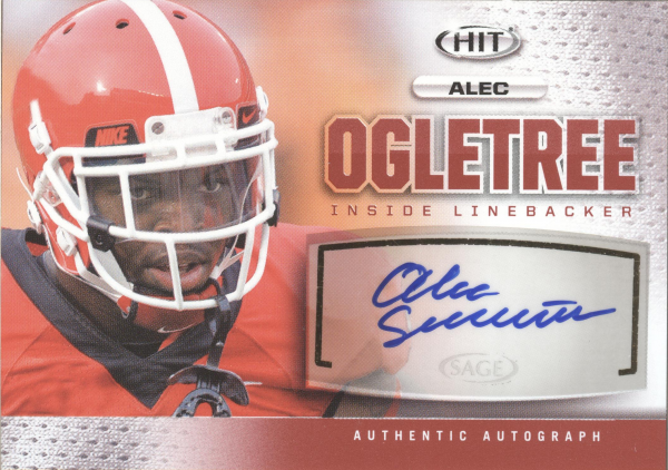 2013 SAGE HIT Autographs #A124 Alec Ogletree