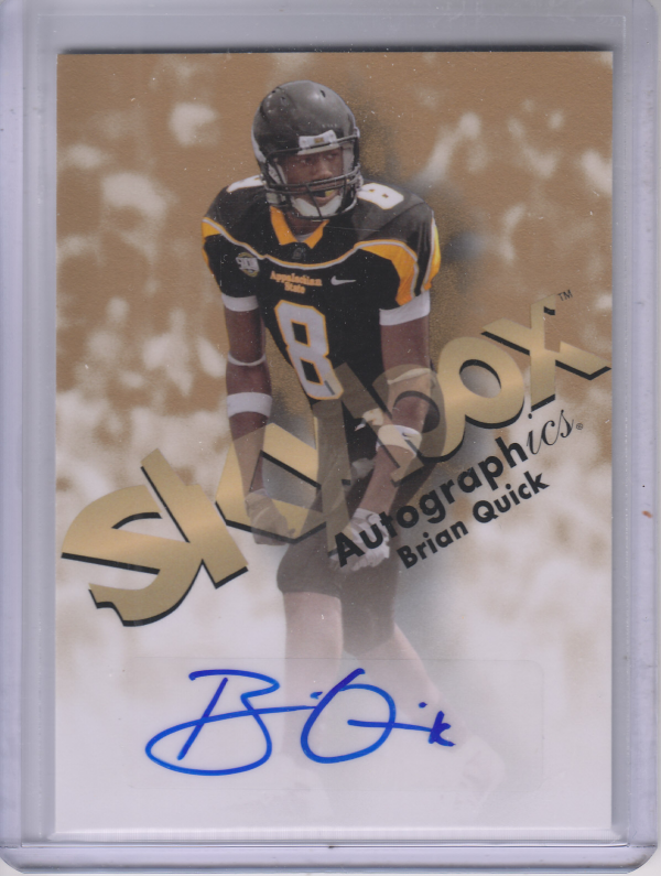 2012 Fleer Retro Autographics 1998 #98BQ Brian Quick