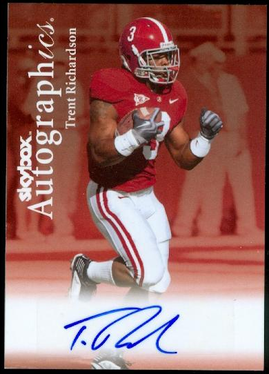 2012 Fleer Retro Autographics 1999 #99TR Trent Richardson SP