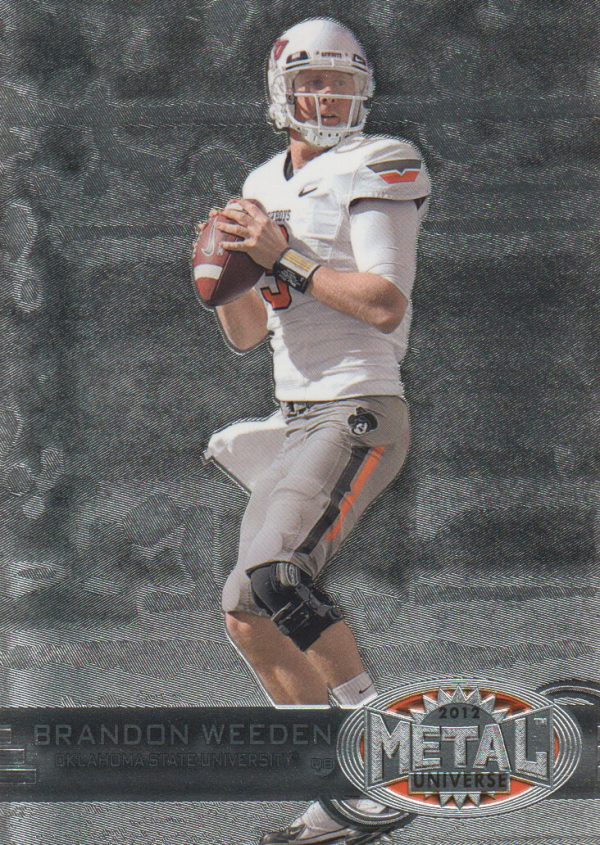 2012 Fleer Retro Metal #M46 Brandon Weeden