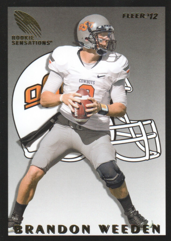 2012 Fleer Retro Rookie Sensations #RS6 Brandon Weeden