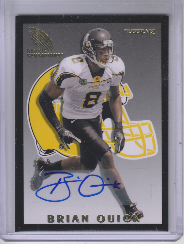 2012 Fleer Retro Rookie Sensations Autographs #RS12 Brian Quick