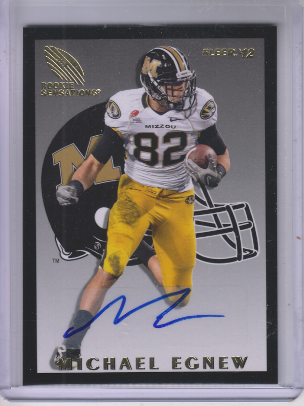 2012 Fleer Retro Rookie Sensations Autographs #RS57 Michael Egnew