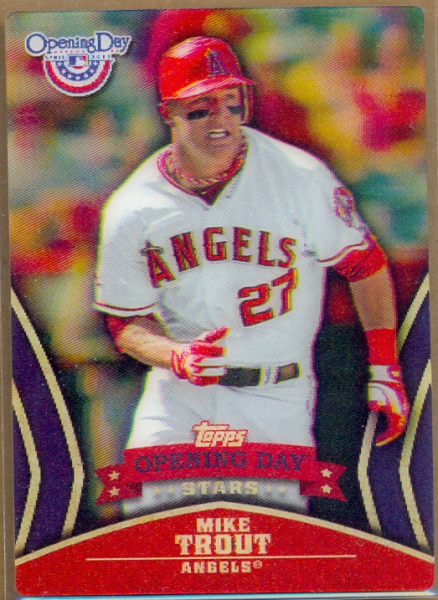 2013 Topps Opening Day Stars #ODS11 Mike Trout