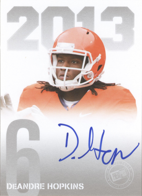 2013 Press Pass Autographs Silver #DH DeAndre Hopkins