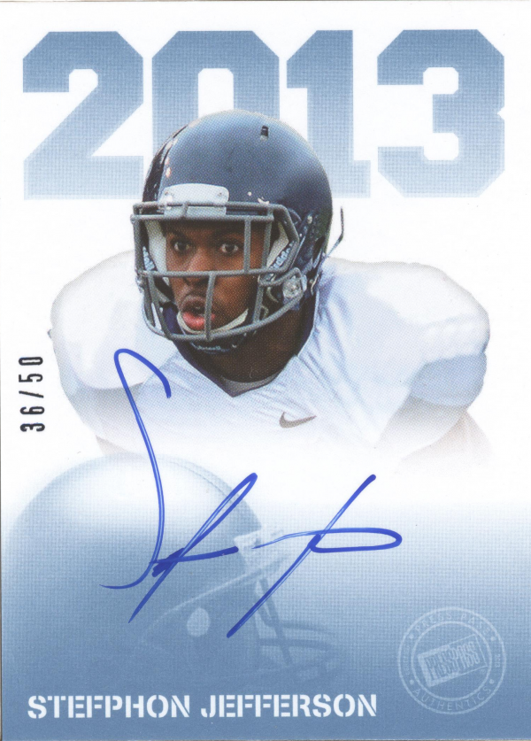 2013 Press Pass Autographs Blue #SJ Stefphon Jefferson/50