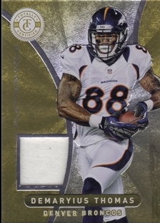 2012 Totally Certified Gold Materials Prime #27 Demaryius Thomas/49