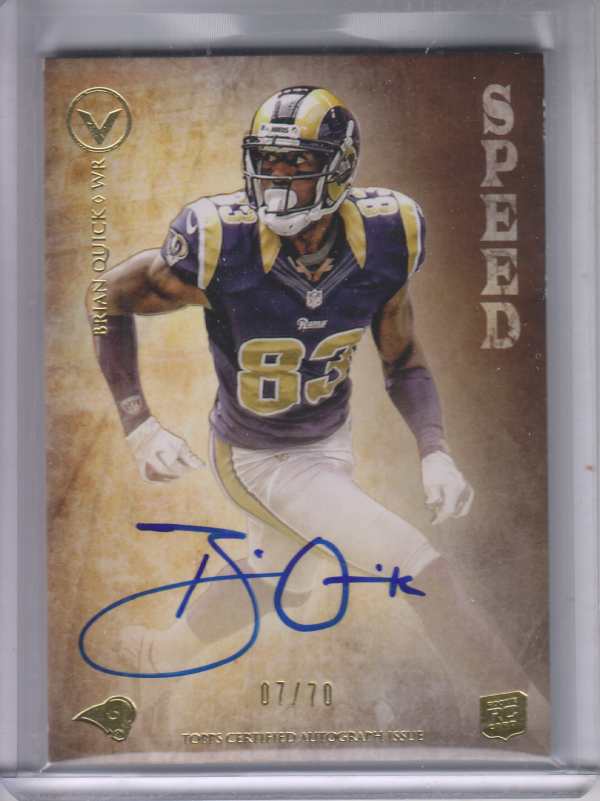2012 Topps Valor Legionary Autographs Speed #LABQ Brian Quick