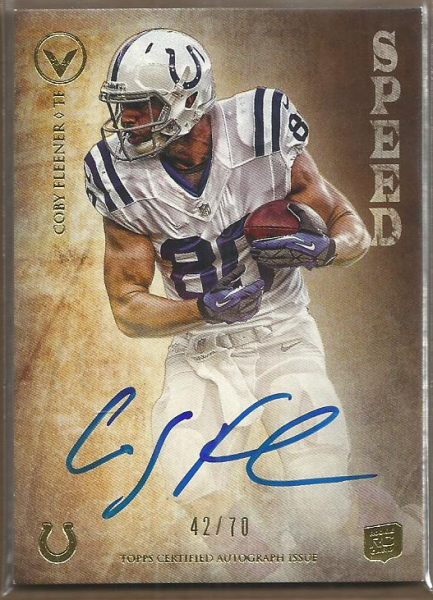 2012 Topps Valor Legionary Autographs Speed #LACF Coby Fleener
