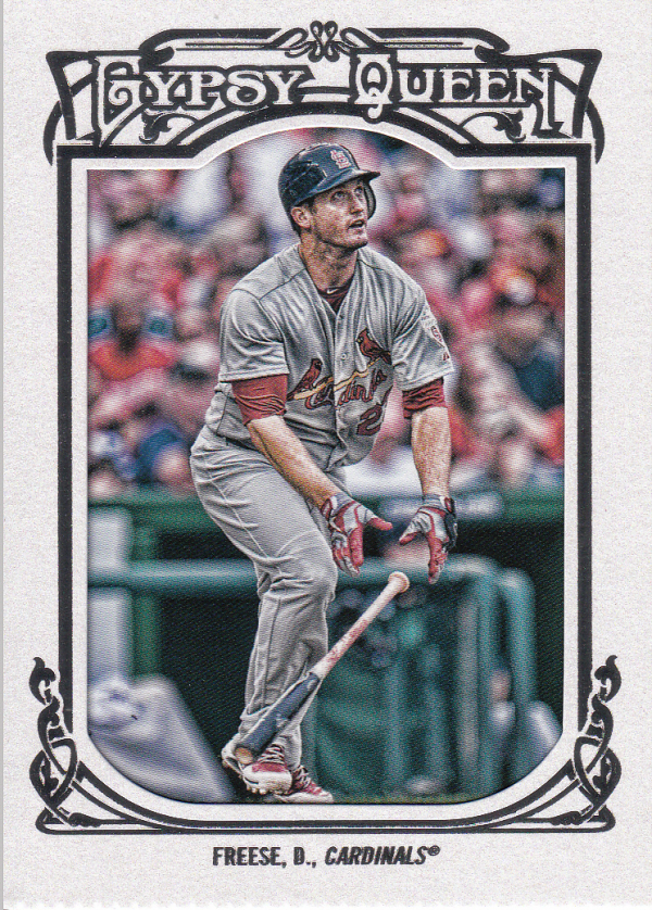 2013 Topps Gypsy Queen Framed White #34 David Freese