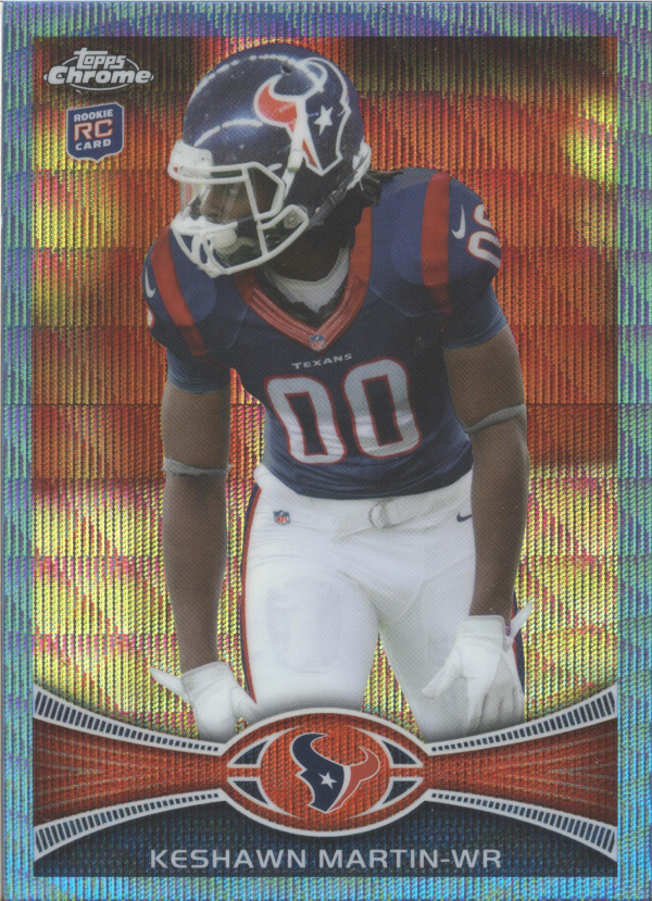 2012 Topps Chrome Blue Wave Refractors #BW16 Keshawn Martin