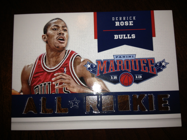 2012-13 Panini Marquee All-Rookie Team Laser Cut #18 Derrick Rose
