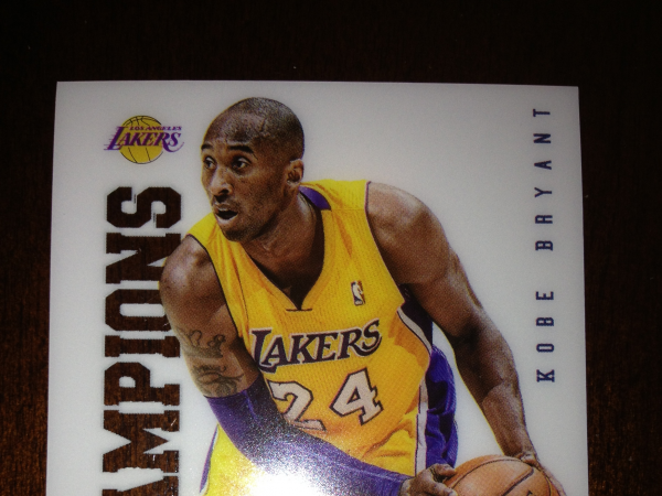 2012-13 Panini Marquee Champions #1 Kobe Bryant