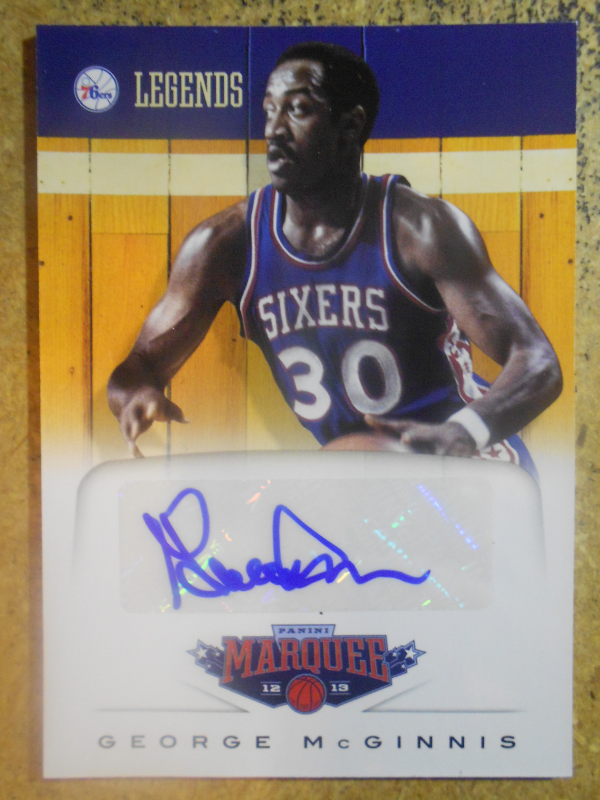 2012-13 Panini Marquee Legends Signatures #2 George McGinnis