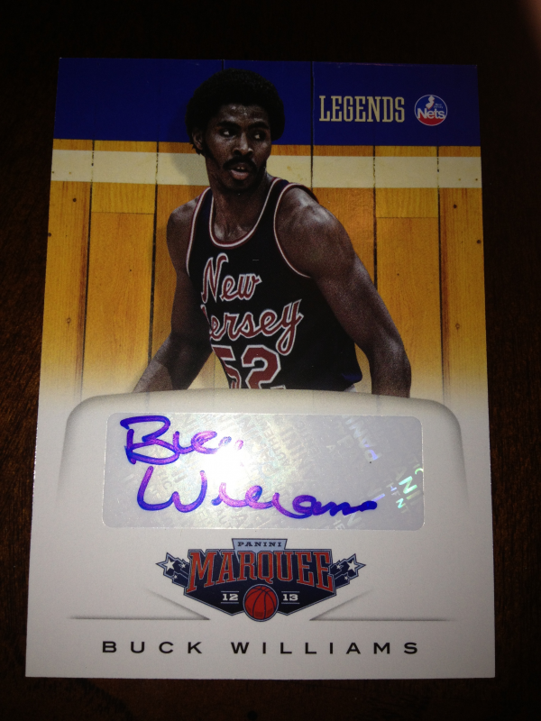 2012-13 Panini Marquee Legends Signatures #9 Buck Williams