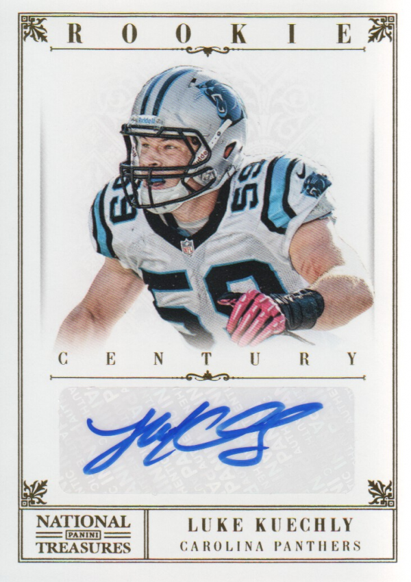 2012 Panini National Treasures Century Gold Signature #262 Luke Kuechly/49