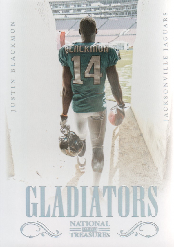 2012 Panini National Treasures Gladiators #11 Justin Blackmon