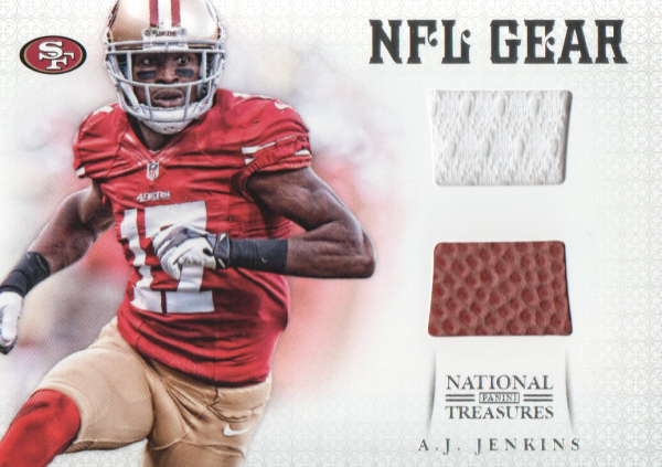 2012 Panini National Treasures NFL Gear Combos #16 A.J. Jenkins