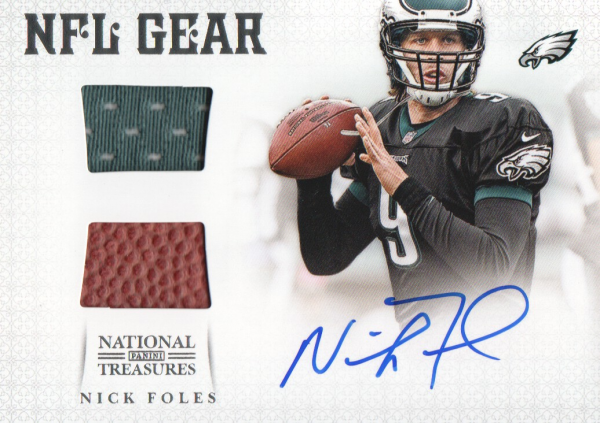 2012 Panini National Treasures NFL Gear Combos Signatures #19 Nick Foles