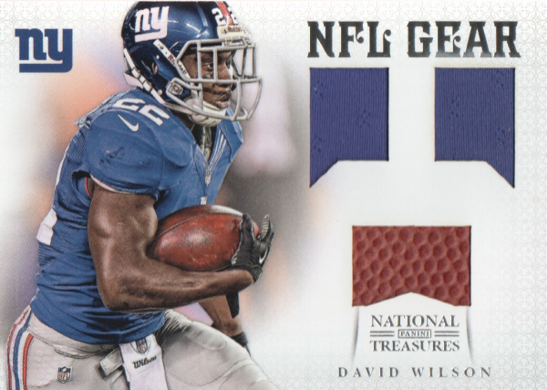 2012 Panini National Treasures NFL Gear Triple #3 David Wilson