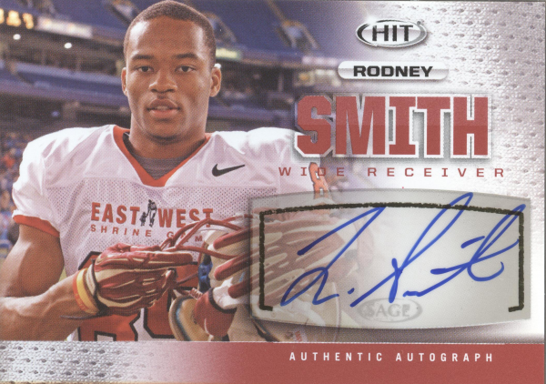 2013 SAGE HIT Autographs #A109 Rodney Smith