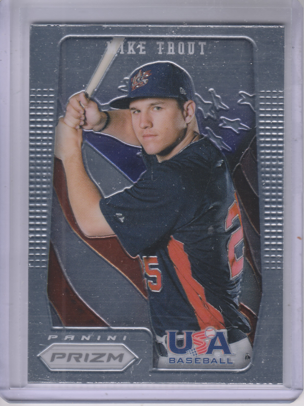2012 Panini Prizm USA Baseball #USA1 Mike Trout