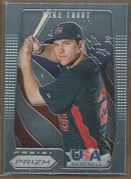 2012 Panini Prizm USA Baseball #USA1 Mike Trout
