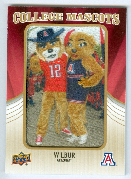 2013 Upper Deck College Mascot Manufactured Patch #CM64 Wilbur D