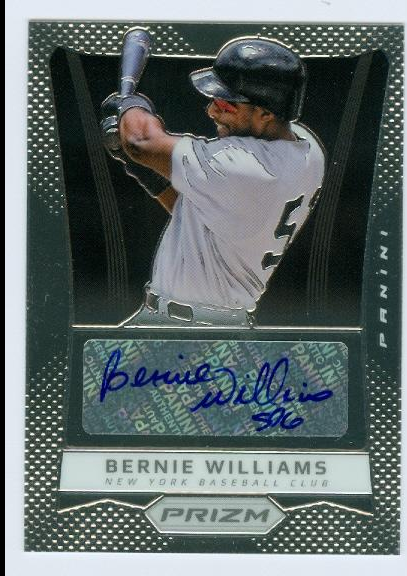 2012 Panini Prizm Autographs #BW Bernie Williams