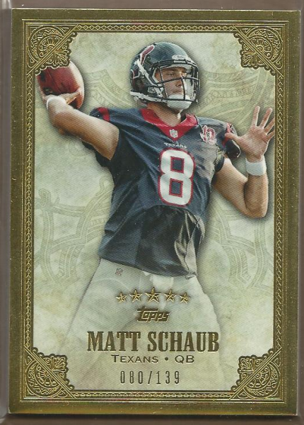 2012 Topps Five Star #8 Matt Schaub