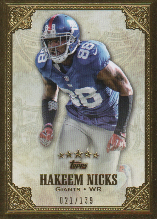 2012 Topps Five Star #12 Hakeem Nicks