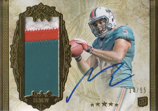 2012 Topps Five Star Rookie Autographed Patch Gold #183 Michael Egnew JSY AU