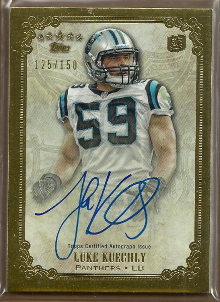 2012 Topps Five Star Rookie Autographs #FSFALK Luke Kuechly/150