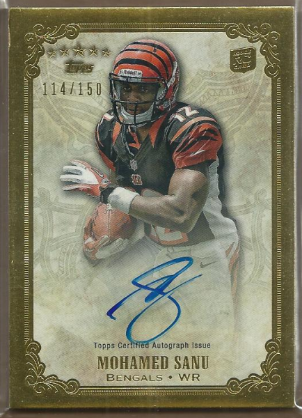 2012 Topps Five Star Rookie Autographs #FSFAMS Mohamed Sanu/150