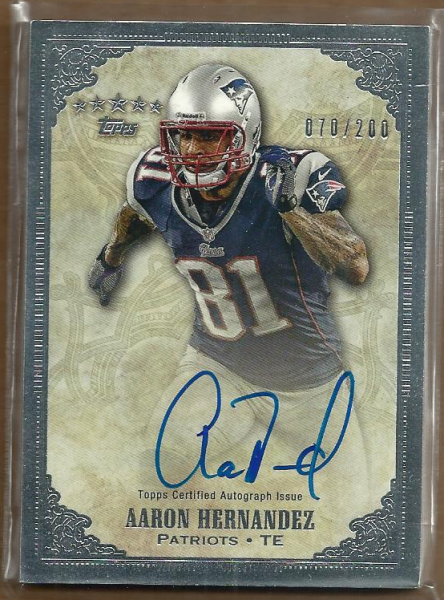 2012 Topps Five Star Veteran Autographs #FSSAH Aaron Hernandez/200