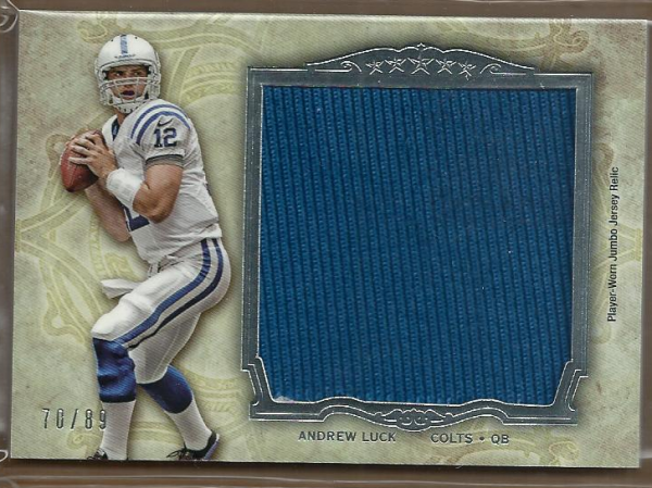 2012 Topps Five Star Jumbo Jerseys #FSJJRAL Andrew Luck