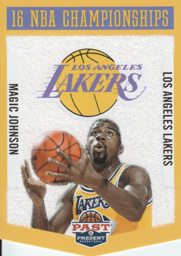 2012-13 Panini Past and Present Championship Banners #20 Magic Johnson