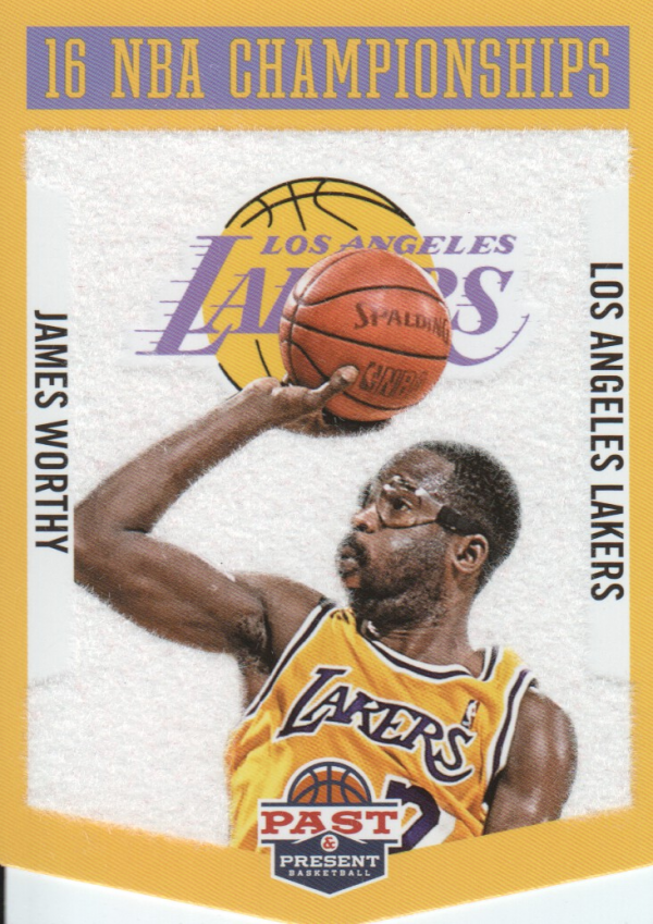 2012-13 Panini Past and Present Championship Banners #24 James Worthy