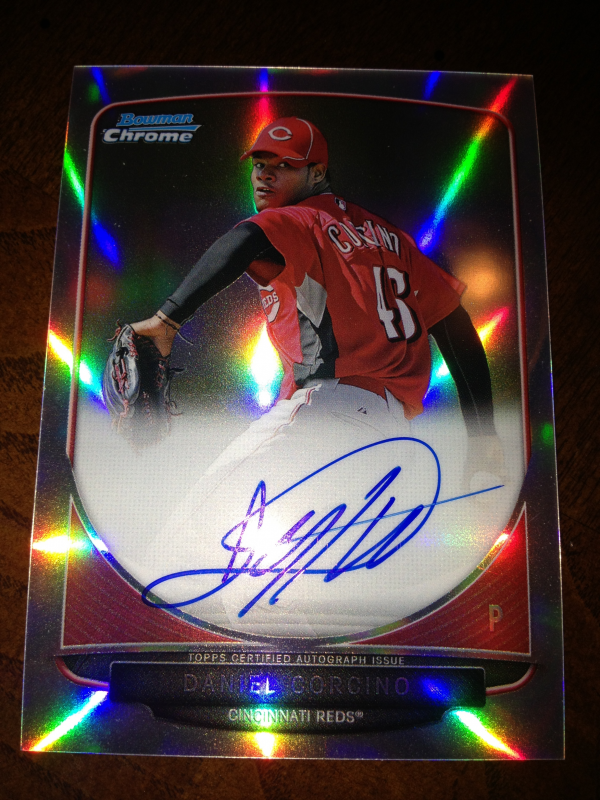 2013 Bowman Chrome Prospect Autographs Refractors #DC Daniel Corcino